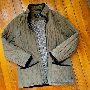 Light Brown Quilted Barbour Coat